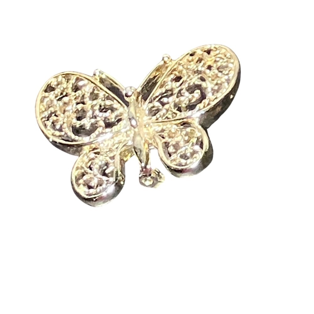 Gerrys Butterfly Brooch Pin Woman's Gold Tone  Vintage Filigree Openwork